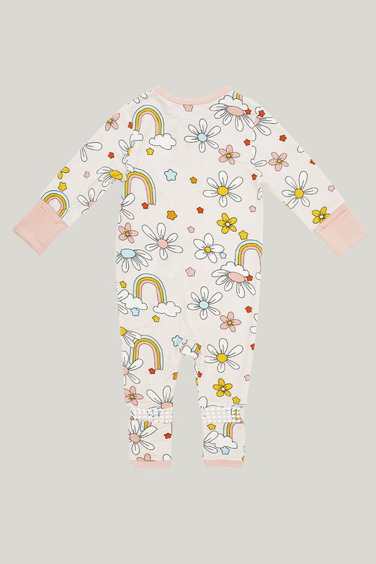 Navel Protection Oblique Zipper Buckle Baby Knit Long-sleeve Long Pants Rompers-2313810099