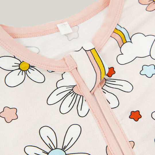 Navel Protection Oblique Zipper Buckle Baby Knit Long-sleeve Long Pants Rompers-2313810099