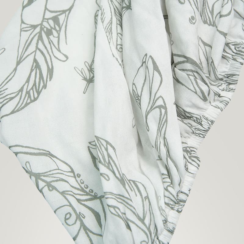 Newborn Bed Sheet, Breathable And Antibacterial Natural Bamboo Viscose Muslin Bed Sheet-2311290429