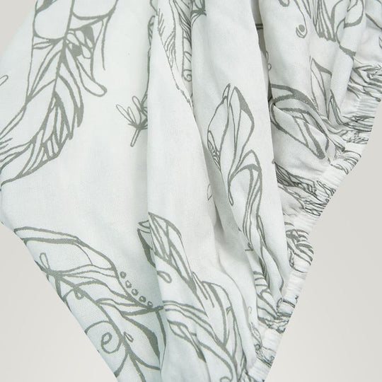 Newborn Bed Sheet, Breathable And Antibacterial Natural Bamboo Viscose Muslin Bed Sheet-2311290429