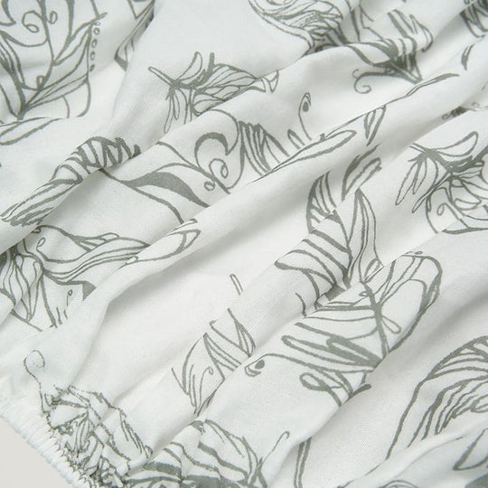 Newborn Bed Sheet, Breathable And Antibacterial Natural Bamboo Viscose Muslin Bed Sheet-2311290429
