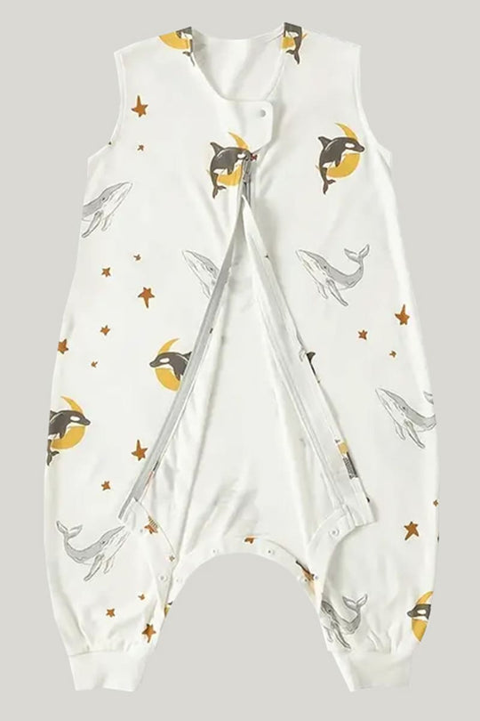 Newborn Breathable Split Leg Sleeping Bag With Zipper And Snaps