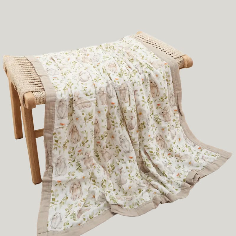 Warm And Pilling-resistant Newborn Organic Cotton Swaddle Comfy Cotton Gauze Blanket Customizable