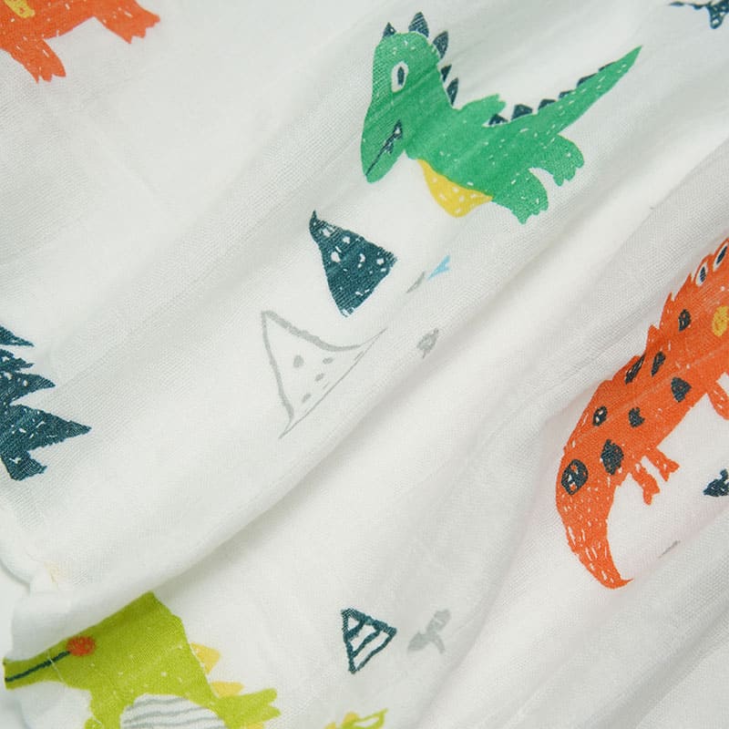 Skin-Friendly Pure Cotton Newborn Blanket Swaddle, Antibacterial Natural Bamboo Viscose Muslin Baby Wrap-2311290439