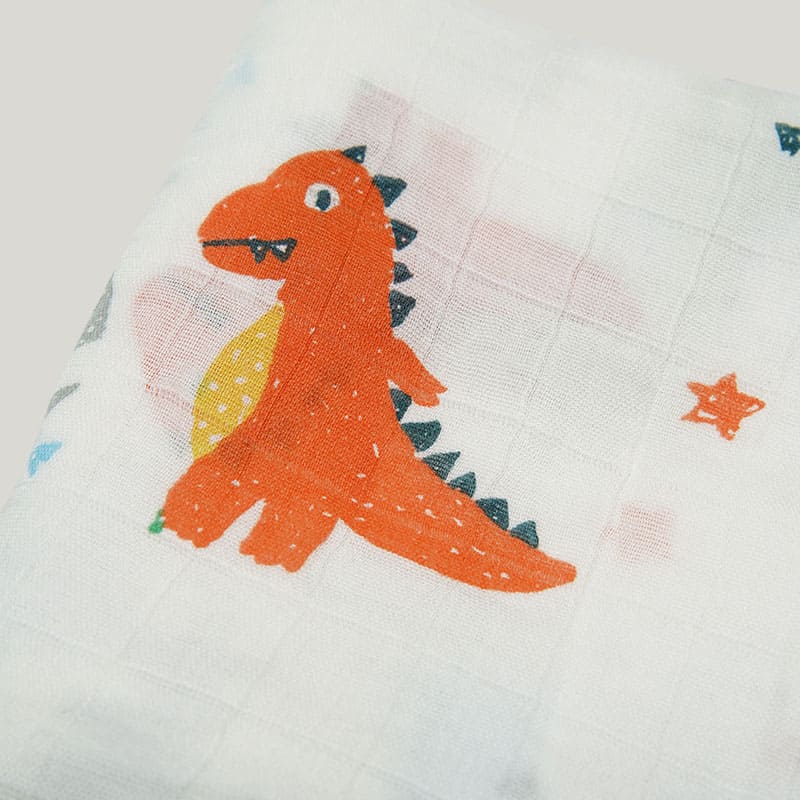 Skin-Friendly Pure Cotton Newborn Blanket Swaddle, Antibacterial Natural Bamboo Viscose Muslin Baby Wrap-2311290439