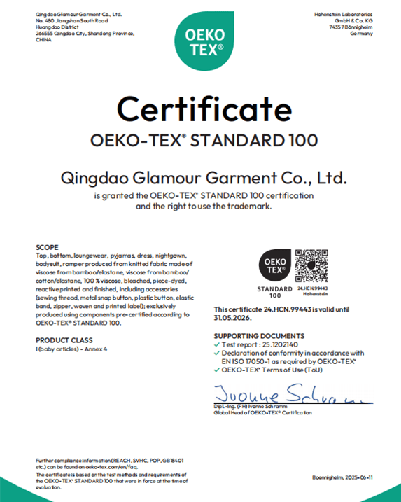 OEKO-TEX_STANDARD_100_Certificate_Bamboo_Pajama