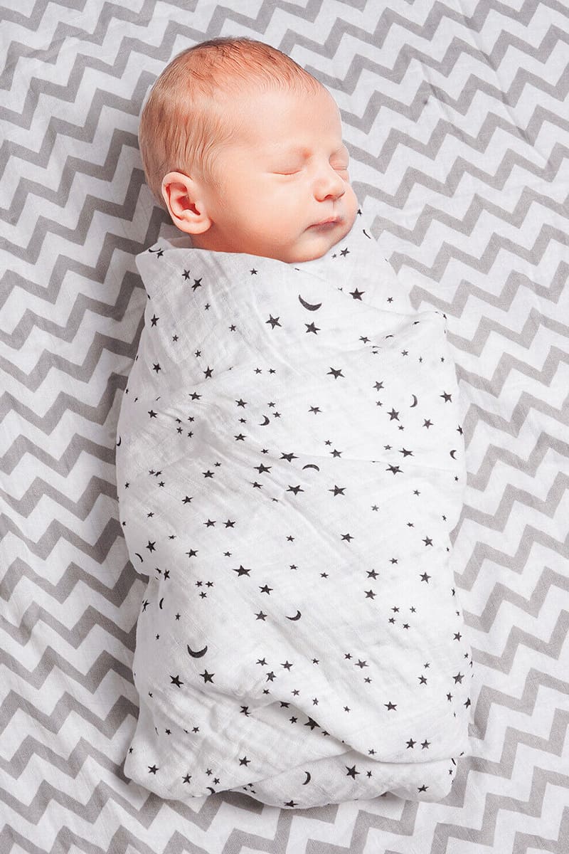Organic Cotton Swaddle Blanket Comfy Muslin Wraps