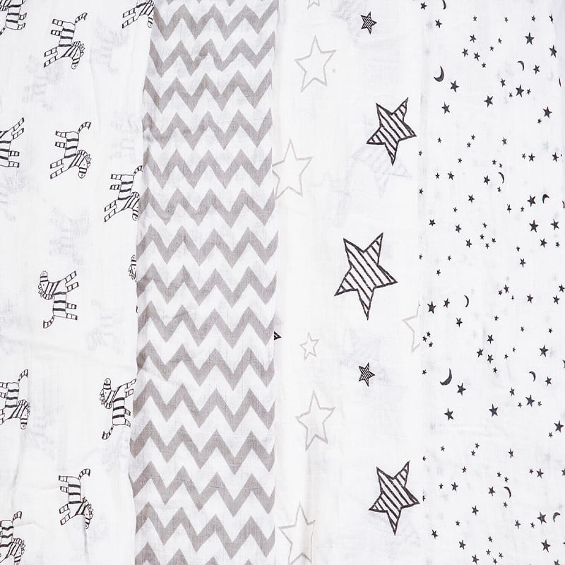 Organic Cotton Swaddle Blanket Comfy Muslin Wraps