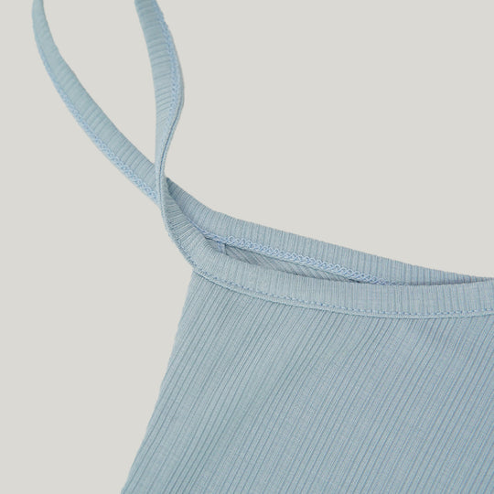 Pleated V-neck Women’s Knit Strap Tops Nightgown