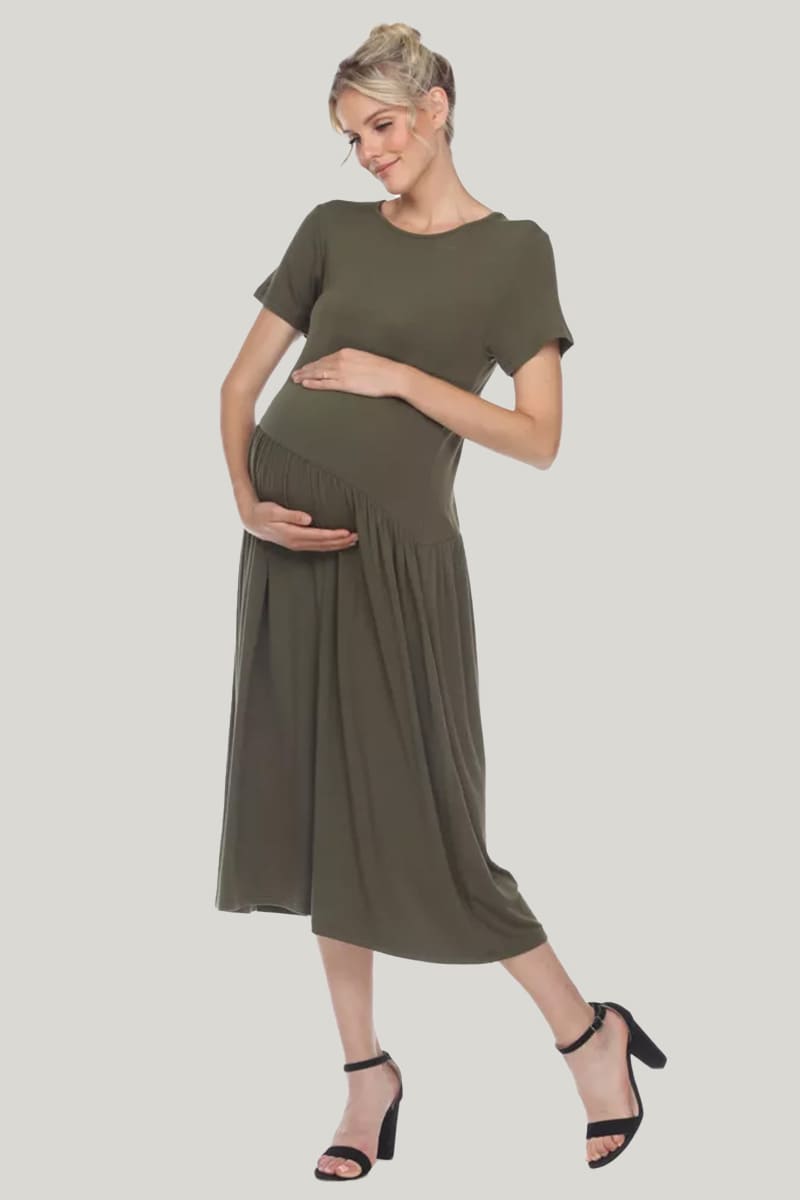 Soft And Comfortable Breathable Maternity Dress/Nursing Dress/Postpartum Gowns