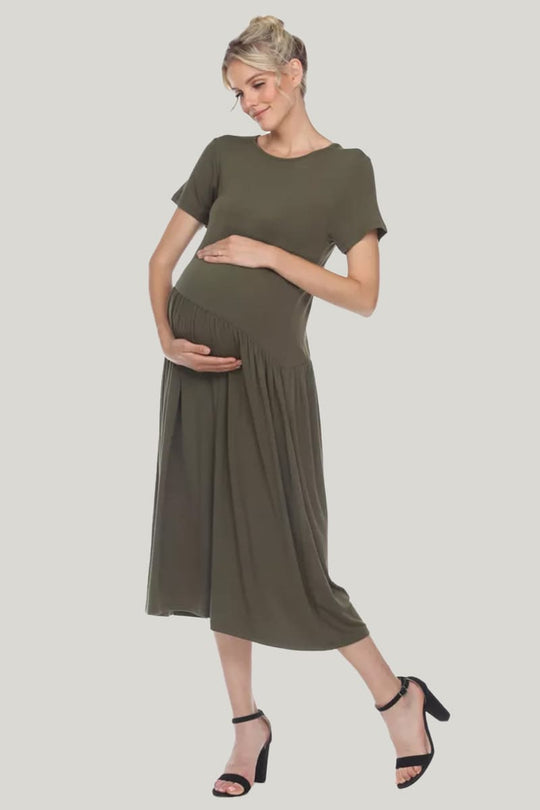Soft And Comfortable Breathable Maternity Dress/Nursing Dress/Postpartum Gowns