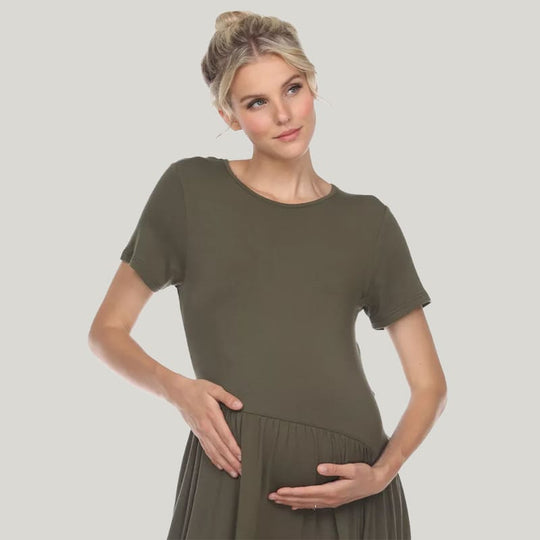 Soft And Comfortable Breathable Maternity Dress/Nursing Dress/Postpartum Gowns