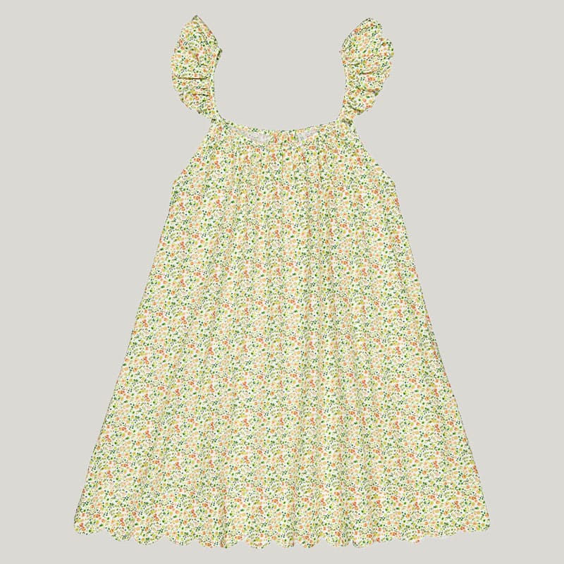 Private Label Girls Cotton Lounge Dress, Kids Printed Pajamas Wholesale Factory