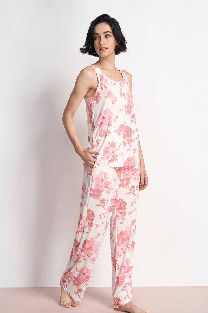 Printed Tank Pj Sets Manufacturing, Custom Striped Pajama Sets Manufacturer
