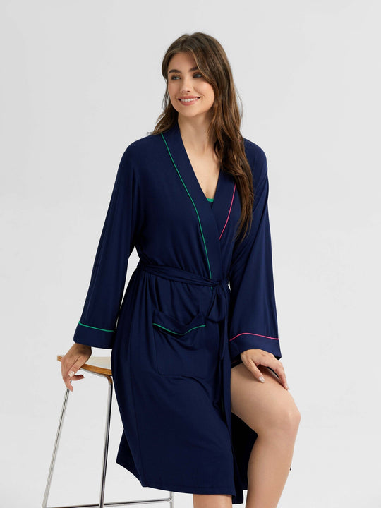 Private Label Bamboo Casual Robe Wholesale Supplier