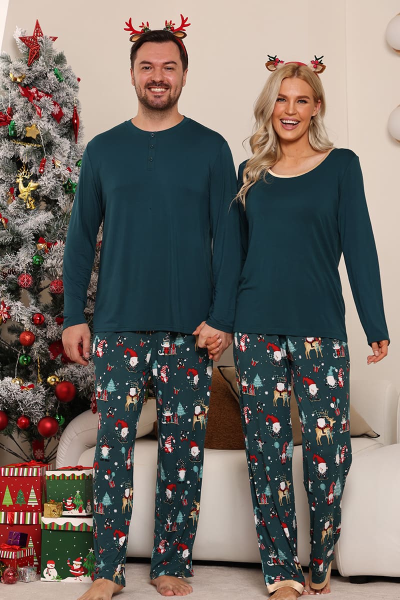 Private Label Bamboo Family Christmas Pajama Set