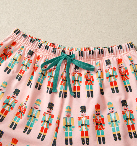 Private Label Christmas Pajama Shorts, Sweet Girls&