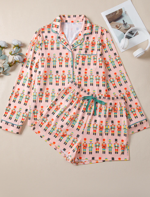 Private Label Christmas Pajama Shorts, Sweet Girls&