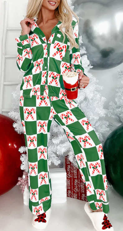 Private Label Piping Pajama Sets Supplier, Custom Checkerboard Pajama Sets
