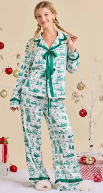 Private Label Striped Pajama Set, Girls&