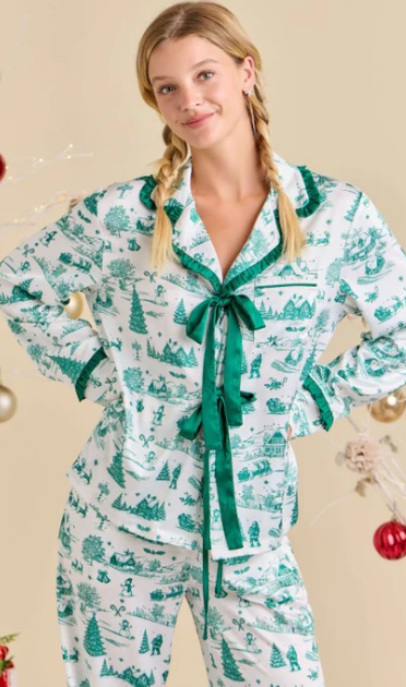 Private Label Striped Pajama Set, Girls&