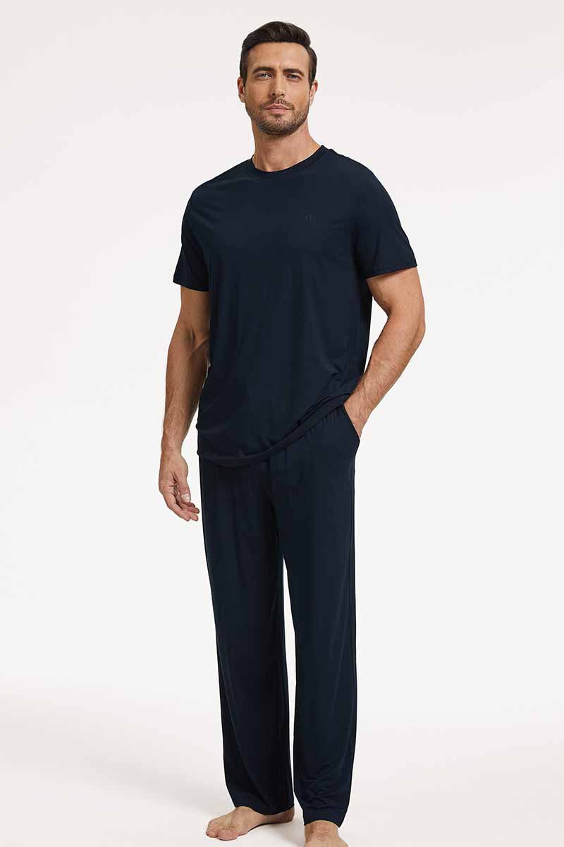Bamboo Pj Sets For Men In Bulk,Custom Lyocell Pajama Supplier
