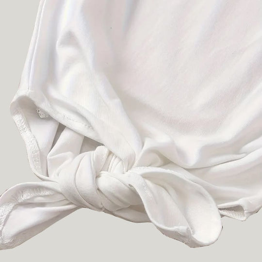 Comfortable Breathable Knotted Gown Pure Cotton Newborn Sleeping Bag With Bean Hat