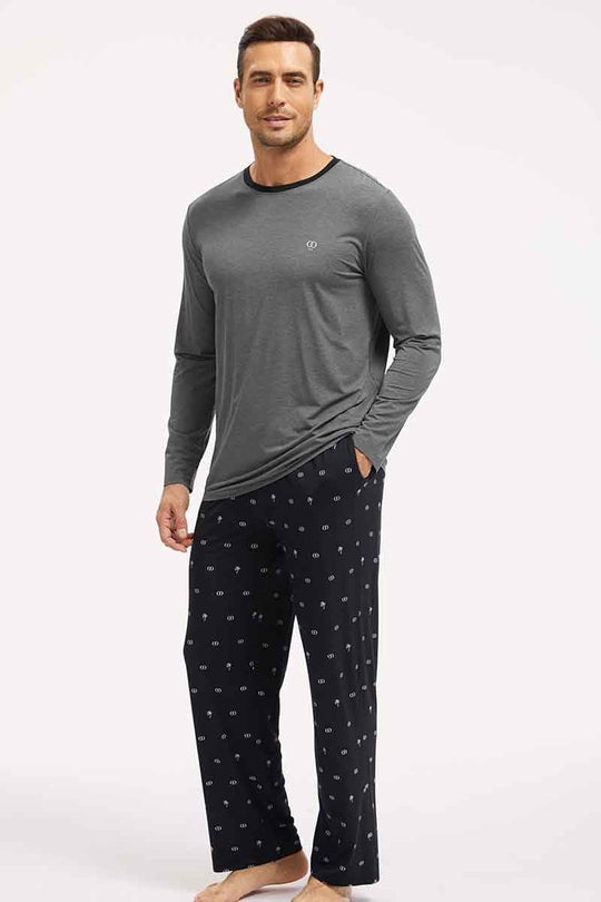 Relaxed Bamboo Pj Sets For Men In Bulk,Custom Lyocell Loungwear Supplier