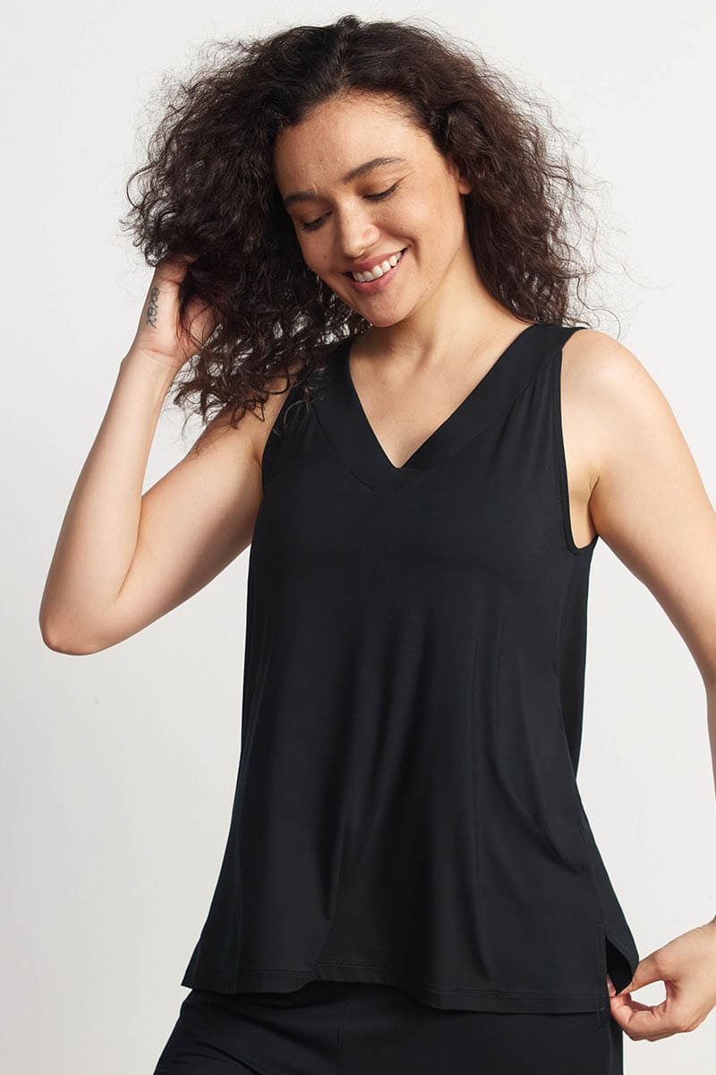 Private Label V-Neck Tank And Pants Set,Bulk Lyocell Nighty Manufacturer