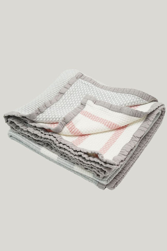 Skin-Friendly And Breathable Bamboo Viscose Waffle Throw Blankets-2416780018