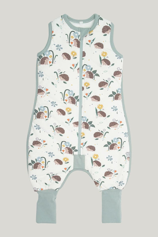 Customized Newborn Bamboo Fiber Double-Layer Warm Sleeping Bag, Sleeveless Zipper With Double Sliders Fold Feet Sleeping Bag Wholesale Manufacturer