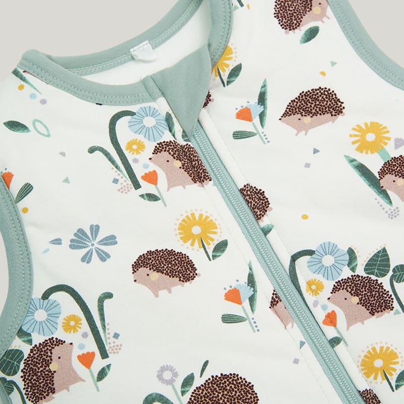 Customized Newborn Bamboo Fiber Double-Layer Warm Sleeping Bag, Sleeveless Zipper With Double Sliders Fold Feet Sleeping Bag Wholesale Manufacturer-2311820282