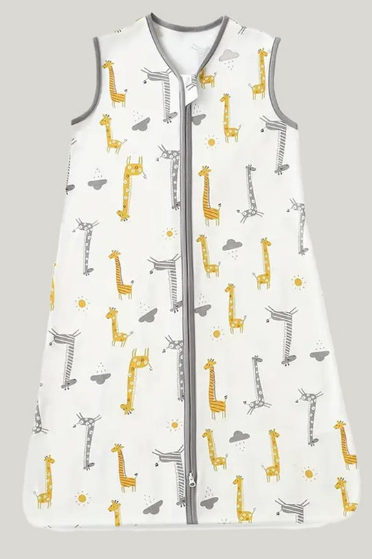 Soft And Comfortable Bamboo Fiber Sleeping Bag With Giraffe Print