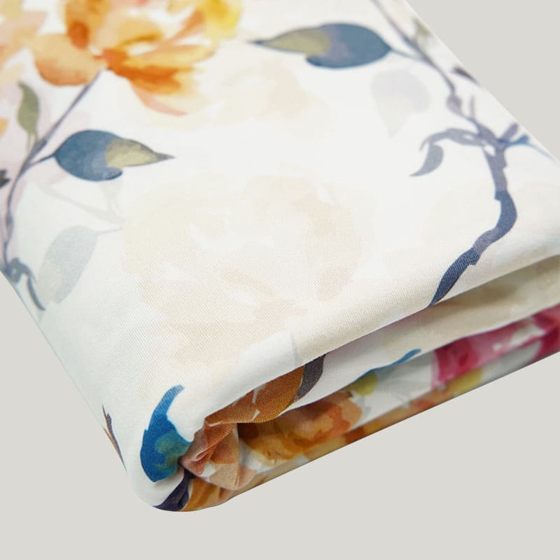 Soft Breathable Bamboo Viscose Newborn Blanket Swaddle With Headband Floral Print-2316340039