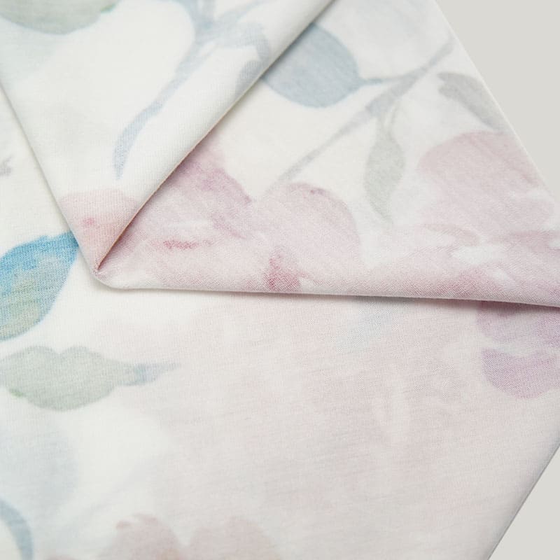 Soft Breathable Bamboo Viscose Newborn Blanket Swaddle With Headband Floral Print-2316340039