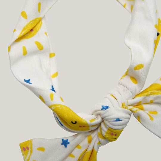 Soft Breathable Bamboo Viscose Newborn Blanket Swaddle Three-Piece Set Smiling Sun Pattern-2416340033