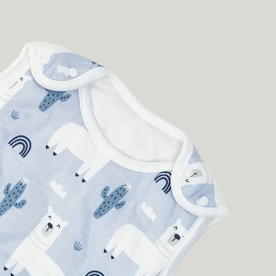 Soft and Cozy Bamboo Fiber Sleeveless Wearable Sleep Sack Thickening