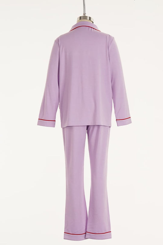 Solid Color Bamboo Pajama Set Design & Manufacturing Factory-2516760099