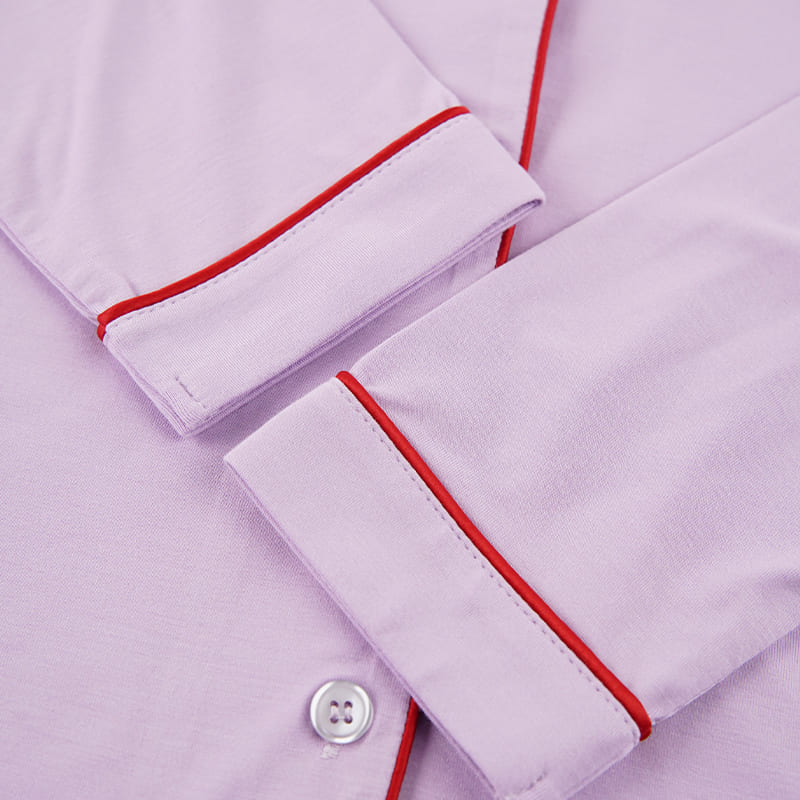 Solid Color Bamboo Pajama Set Design & Manufacturing Factory-2516760099