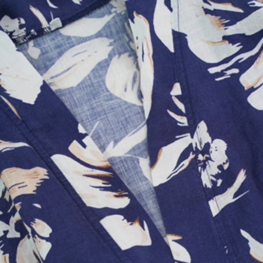 Tie Kimono Woven Bathrobe Lazy Vacation Style-2211820178