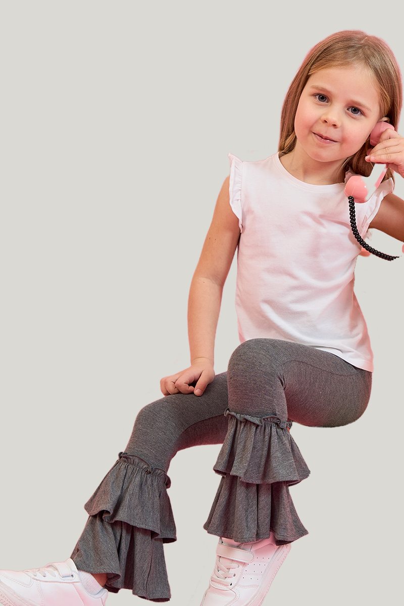 Wholesale Kids Bamboo T-Shirt, Fitted Short-Sleeved Long Pants Pajama Set-2416520261