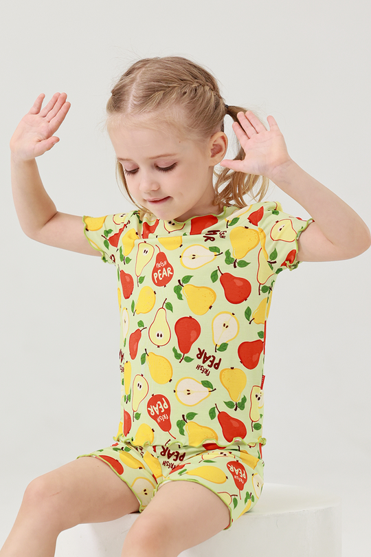 Wholesale Kids Bamboo T-Shirts, Ruffled Pajama Sets Manufacturer-2416520017