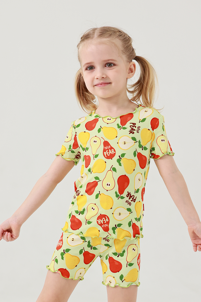Wholesale Kids Bamboo T-Shirts, Ruffled Pajama Sets Manufacturer