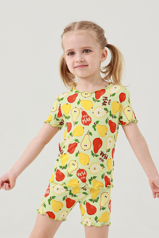 Wholesale Kids Bamboo T-Shirts, Ruffled Pajama Sets Manufacturer