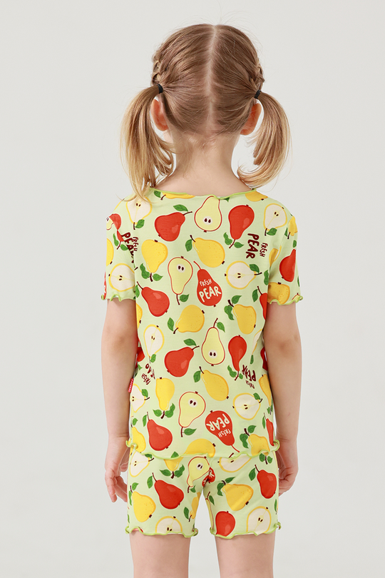 Wholesale Kids Bamboo T-Shirts, Ruffled Pajama Sets Manufacturer-2416520017