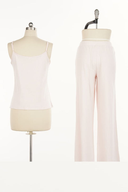 Women’S 3-Piece Jacquard Cotton Long-Sleeve & Pant Set Factory-2517190062