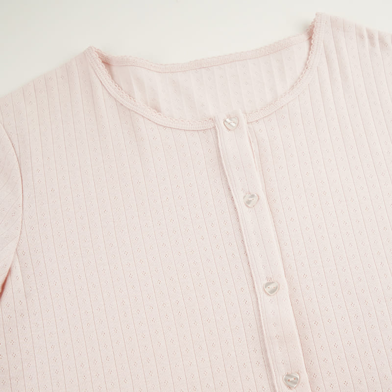 Women’S 3-Piece Jacquard Cotton Long-Sleeve & Pant Set Factory-2517190062