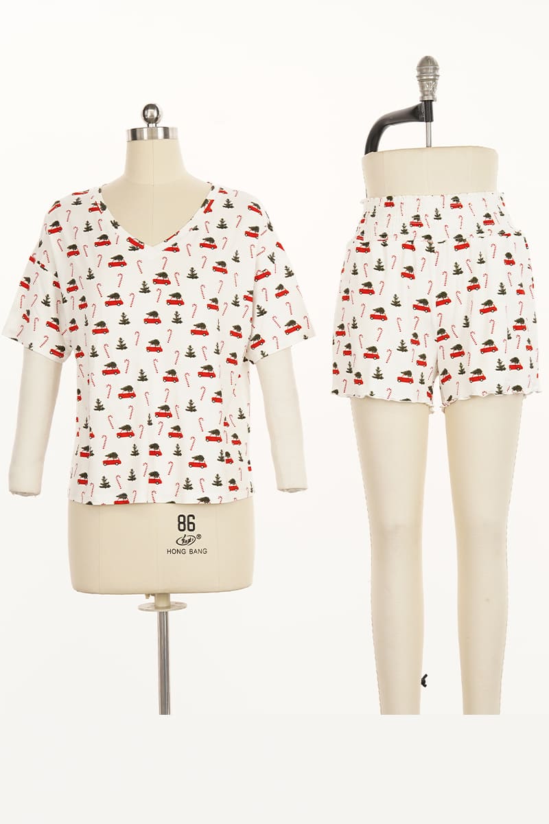 Women’S Bamboo Short-Sleeve & Shorts Pajama Set Factory