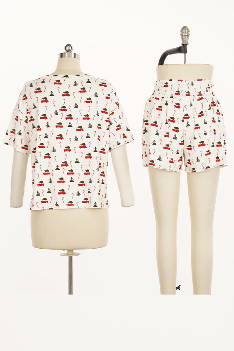 Women’S Bamboo Short-Sleeve & Shorts Pajama Set Factory-2517830005