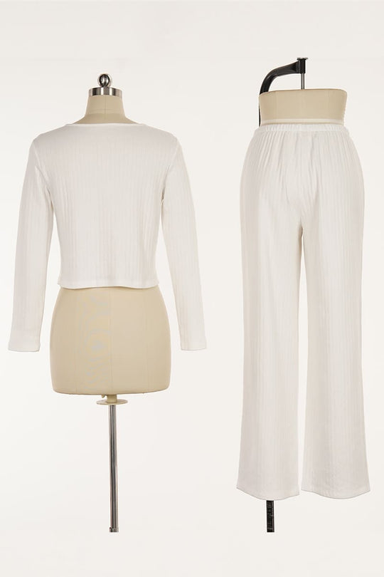 Women'S Knitted/Dyed/Embroidered Pajama Set Factory-2513670244